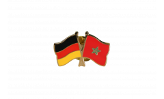 Germany - Morocco Friendship Flag Pin, Badge - 22 mm