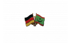 Germany - Mauritania Friendship Flag Pin, Badge - 22 mm