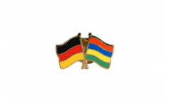 Germany - Mauritius Friendship Flag Pin, Badge - 22 mm