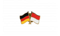 Germany - Monaco Friendship Flag Pin, Badge - 22 mm