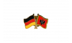 Germany - Montenegro Friendship Flag Pin, Badge - 22 mm