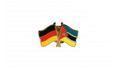 Germany - Mozambique Friendship Flag Pin, Badge - 22 mm