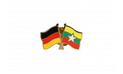 Germany - Myanmar Friendship Flag Pin, Badge - 22 mm