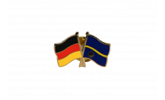 Germany - Nauru Friendship Flag Pin, Badge - 22 mm
