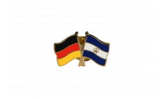 Germany - Nicaragua Friendship Flag Pin, Badge - 22 mm