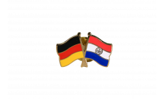 Germany - Paraguay Friendship Flag Pin, Badge - 22 mm