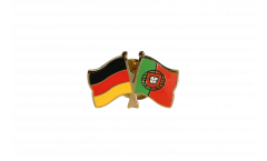 Germany - Portugal Friendship Flag Pin, Badge - 22 mm