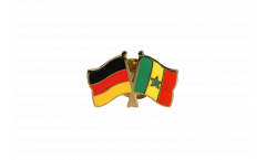 Germany - Senegal Friendship Flag Pin, Badge - 22 mm