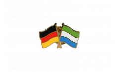 Germany - Sierra Leone Friendship Flag Pin, Badge - 22 mm