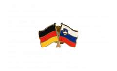 Germany - Slovenia Friendship Flag Pin, Badge - 22 mm