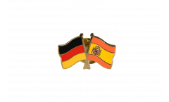 Germany - Spain Friendship Flag Pin, Badge - 22 mm