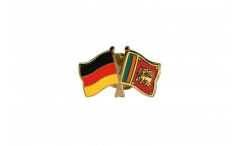 Germany - Sri Lanka Friendship Flag Pin, Badge - 22 mm