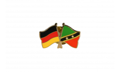Germany - Saint Kitts and Nevis Friendship Flag Pin, Badge - 22 mm