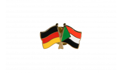 Germany - Sudan Friendship Flag Pin, Badge - 22 mm