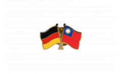 Germany - Taiwan Friendship Flag Pin, Badge - 22 mm