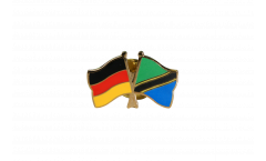 Germany - Tanzania Friendship Flag Pin, Badge - 22 mm