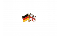 Germany - Northern Ireland Friendship Flag Pin, Badge - 22 mm