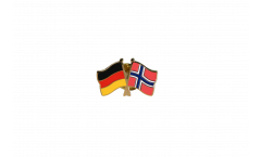 Germany - Norway Friendship Flag Pin, Badge - 22 mm