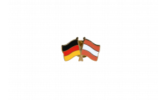 Germany - Austria Friendship Flag Pin, Badge - 22 mm