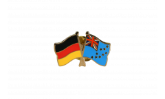 Germany - Tuvalu Friendship Flag Pin, Badge - 22 mm