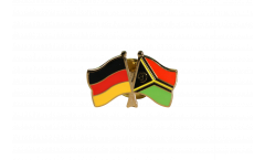 Germany - Vanuatu Friendship Flag Pin, Badge - 22 mm