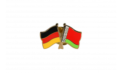 Germany - Belarus Friendship Flag Pin, Badge - 22 mm
