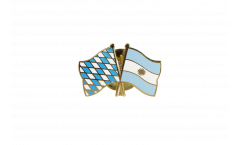 Bavaria - Argentina Friendship Flag Pin, Badge - 22 mm