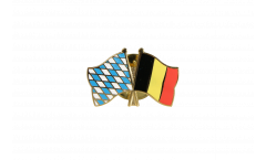 Bavaria - Belgium Friendship Flag Pin, Badge - 22 mm
