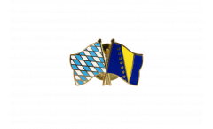 Bavaria - Bosnia-Herzegovina Friendship Flag Pin, Badge - 22 mm
