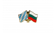 Bavaria - Bulgaria Friendship Flag Pin, Badge - 22 mm