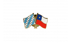 Bavaria - Chile Friendship Flag Pin, Badge - 22 mm