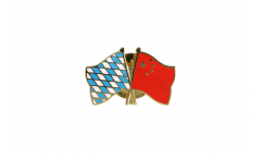 Bavaria - China Friendship Flag Pin, Badge - 22 mm