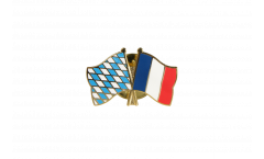 Bavaria - France Friendship Flag Pin, Badge - 22 mm