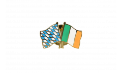 Bavaria - Ireland Friendship Flag Pin, Badge - 22 mm
