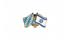 Bavaria - Israel Friendship Flag Pin, Badge - 22 mm