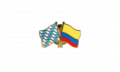 Bavaria - Colombia Friendship Flag Pin, Badge - 22 mm