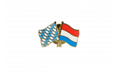 Bavaria - Luxembourg Friendship Flag Pin, Badge - 22 mm