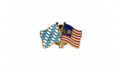 Bavaria - Malaysia Friendship Flag Pin, Badge - 22 mm