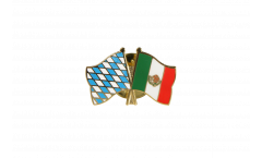 Bavaria - Mexico Friendship Flag Pin, Badge - 22 mm