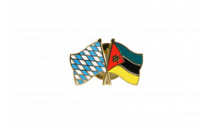 Bavaria - Mozambique Friendship Flag Pin, Badge - 22 mm