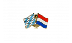Bavaria - Netherlands Friendship Flag Pin, Badge - 22 mm