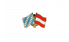 Bavaria - Austria Friendship Flag Pin, Badge - 22 mm