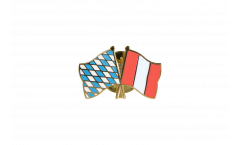 Bavaria - Peru Friendship Flag Pin, Badge - 22 mm
