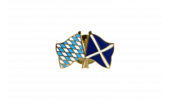 Bavaria - Scotland Friendship Flag Pin, Badge - 22 mm