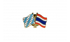 Bavaria - Thailand Friendship Flag Pin, Badge - 22 mm