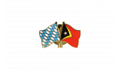 Bavaria - East Timor Friendship Flag Pin, Badge - 22 mm