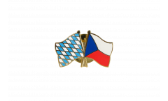Bavaria - Czech Republic Friendship Flag Pin, Badge - 22 mm