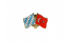 Bavaria - Turkey Friendship Flag Pin, Badge - 22 mm