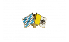 Bavaria - Vatican Friendship Flag Pin, Badge - 22 mm