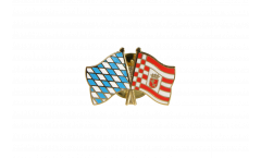 Bavaria - Bremen Friendship Flag Pin, Badge - 22 mm